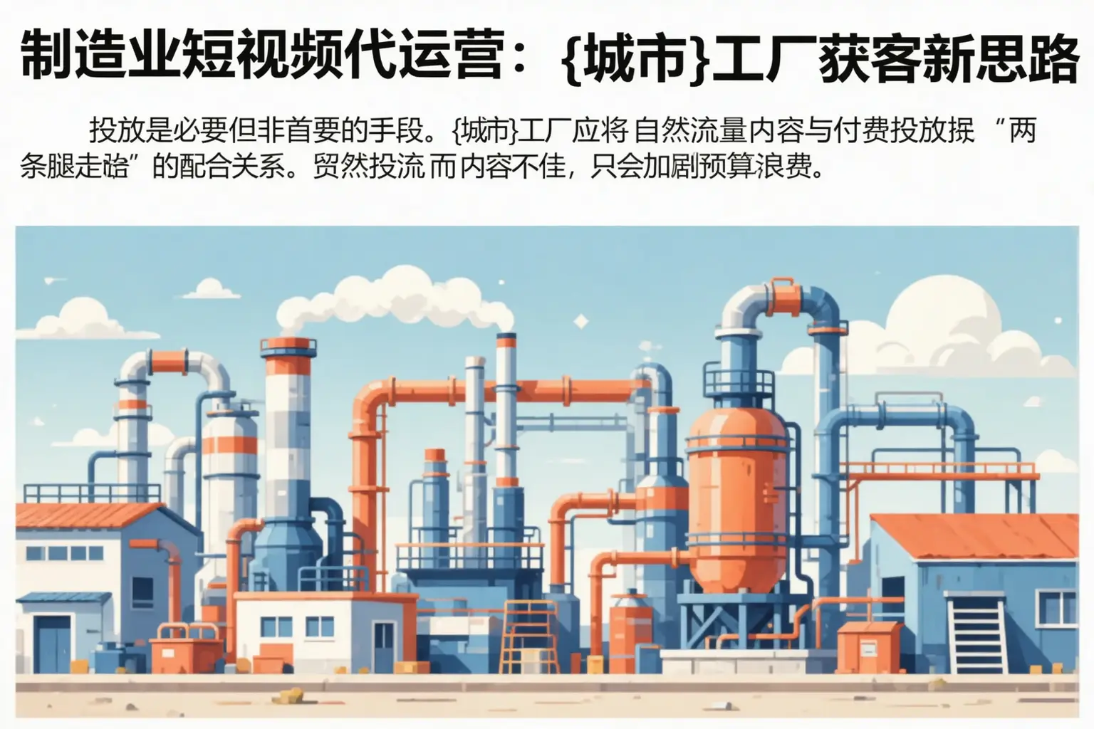 制造业短视频代运营：北镇工厂获客新思路
